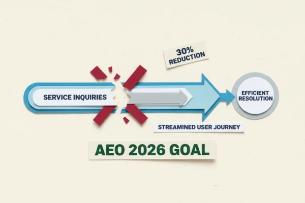 AEO: Cut 2026 Service Inquiries by 30%