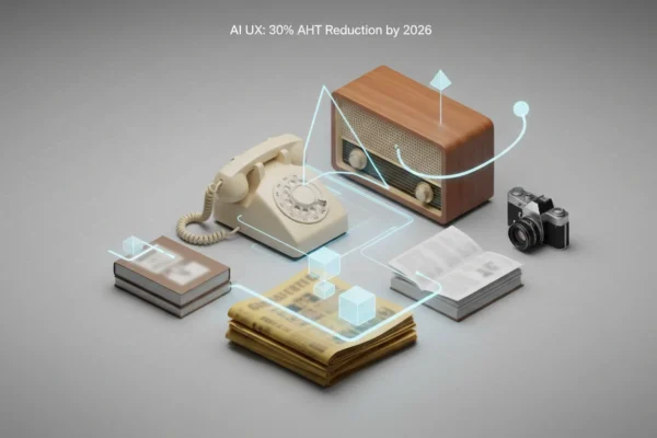 AI UX: 30% AHT Reduction by 2026