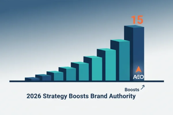 AEO: 2026 Strategy Boosts Brand Authority 15 Positions