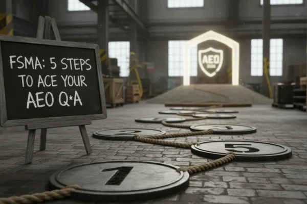 FSMA: 5 Steps to Ace Your 2026 AEO Q&A