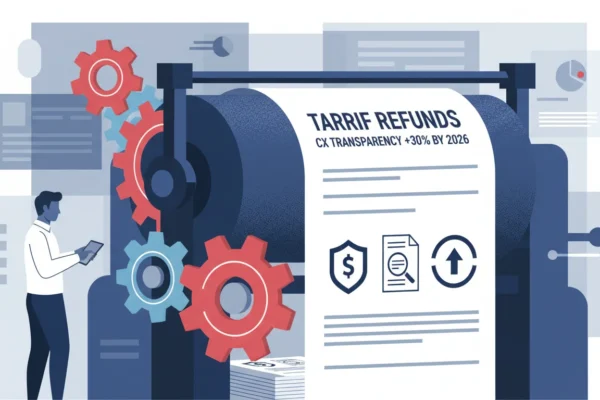 Tariff Refunds: Boost CX Transparency 30% by 2026